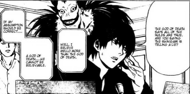 Death Note Ryuk, Light and Ide Chapter 78
