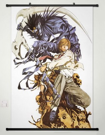 Death Note Light and Ryuk poster wall scroll
