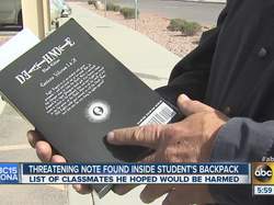 ABC screenshot of Death Note in Arizona school