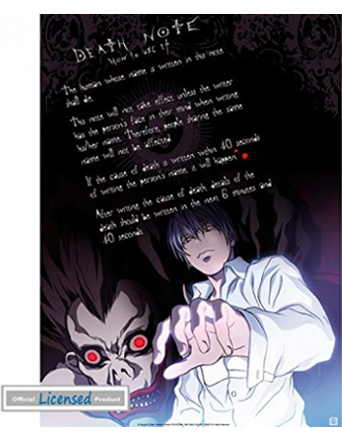 Death Note mini poster Light Yagami and Ryuk