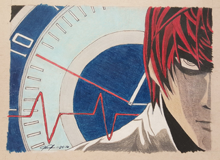 Light Yagami pencil sketch by Tate Forkel