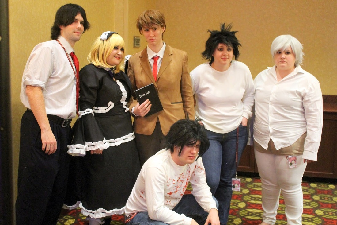 Squad Six Cosplayers with Cayanna Carma at Ichibancon Death Note panel